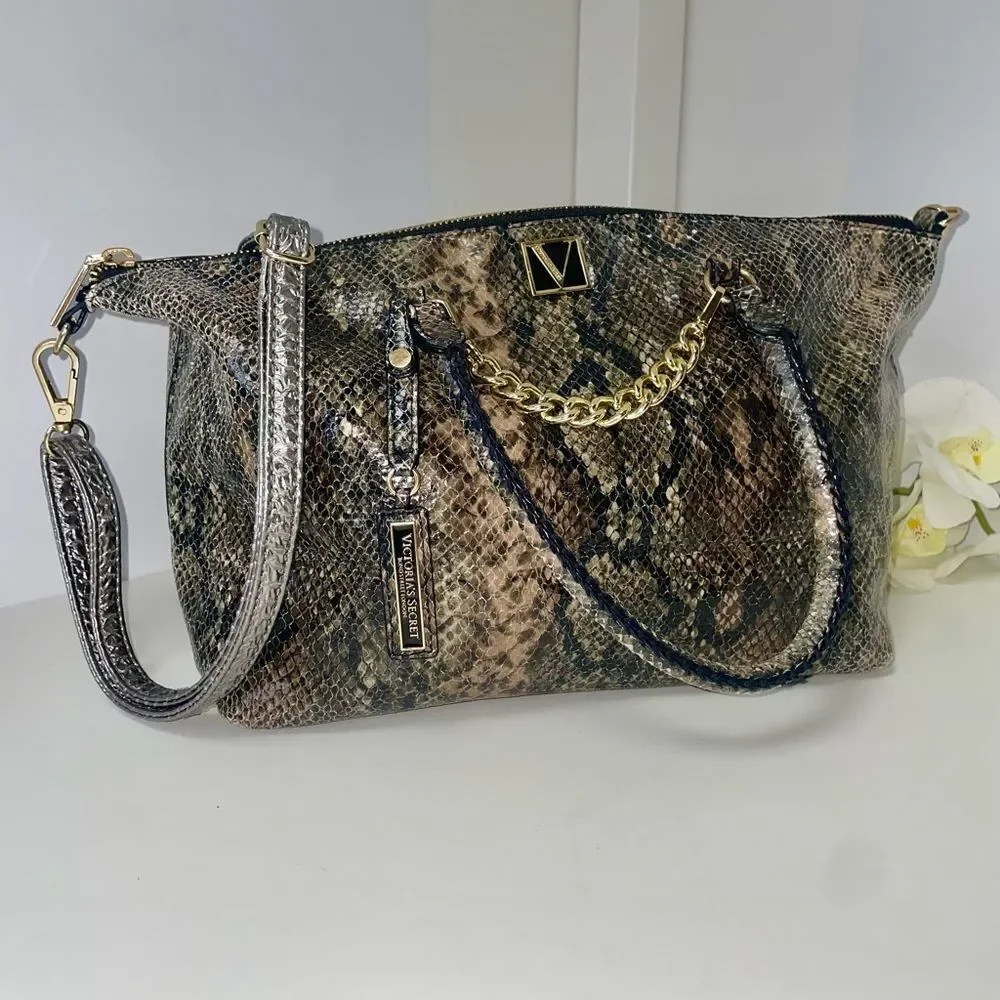 Victoria's Secret Snakeskin Satchel